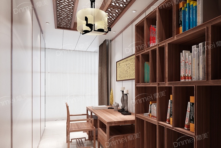 木泥材系列-中式书房2_副本